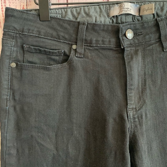 Black “Skyline” Slim Leg Jeans  { Paige } - Picture 4 of 8
